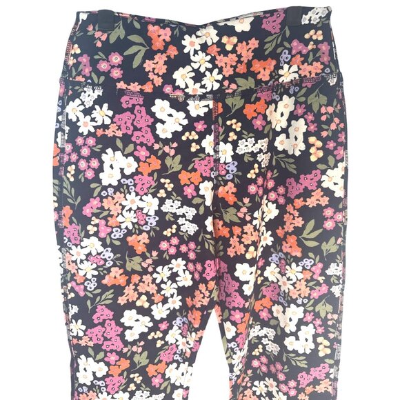 2/$30  Princess Highway Size 8 Organic Cotton Floral Natalie Navy Flared Pant NW - Picture 9 of 14